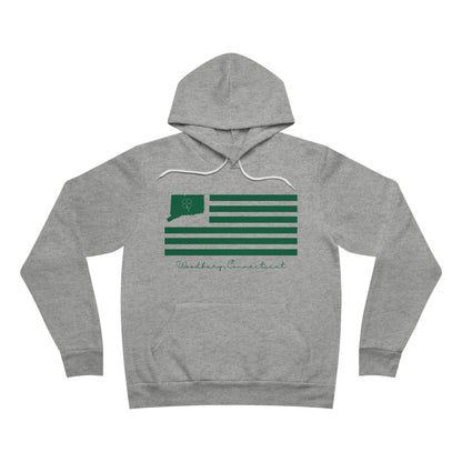 Woodbury Connecticut St. Patrick’s Day Flag Unisex Sponge Fleece Pullover Hoodie