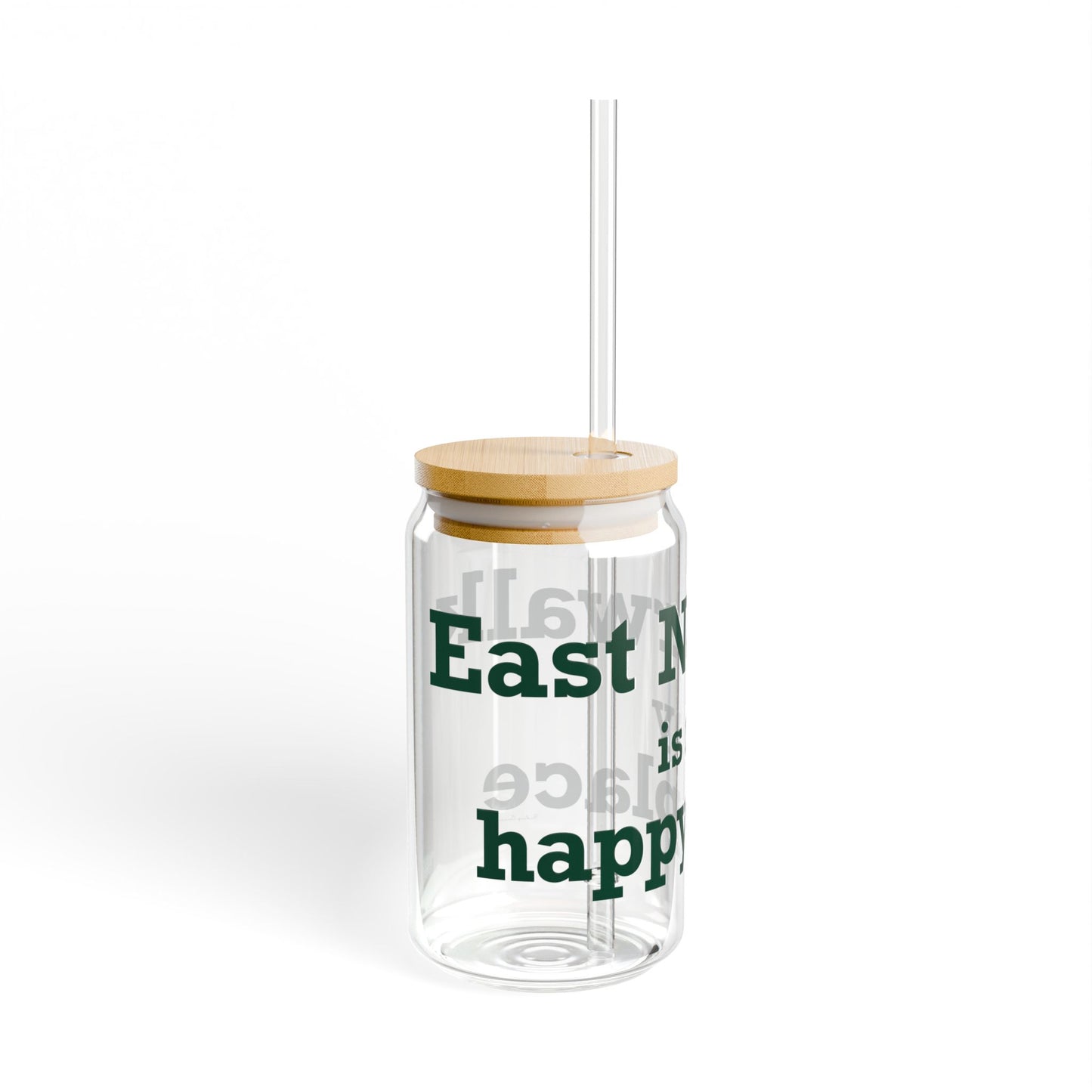 East Norwalk is My Happy Place Sipper Glass, 16oz