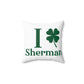 I Clover Sherman Spun Polyester Square Pillow