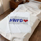 New Fairfield Love Velveteen Plush Blanket