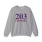 203 Cheshire Red White & Blue Unisex Heavy Blend™ Crewneck Sweatshirt