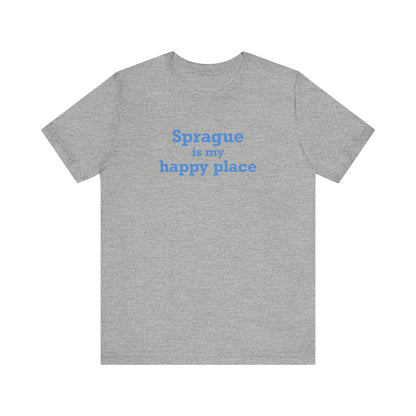 Sprague is My Happy Place Unisex Jersey Short Sleeve T-Shirt