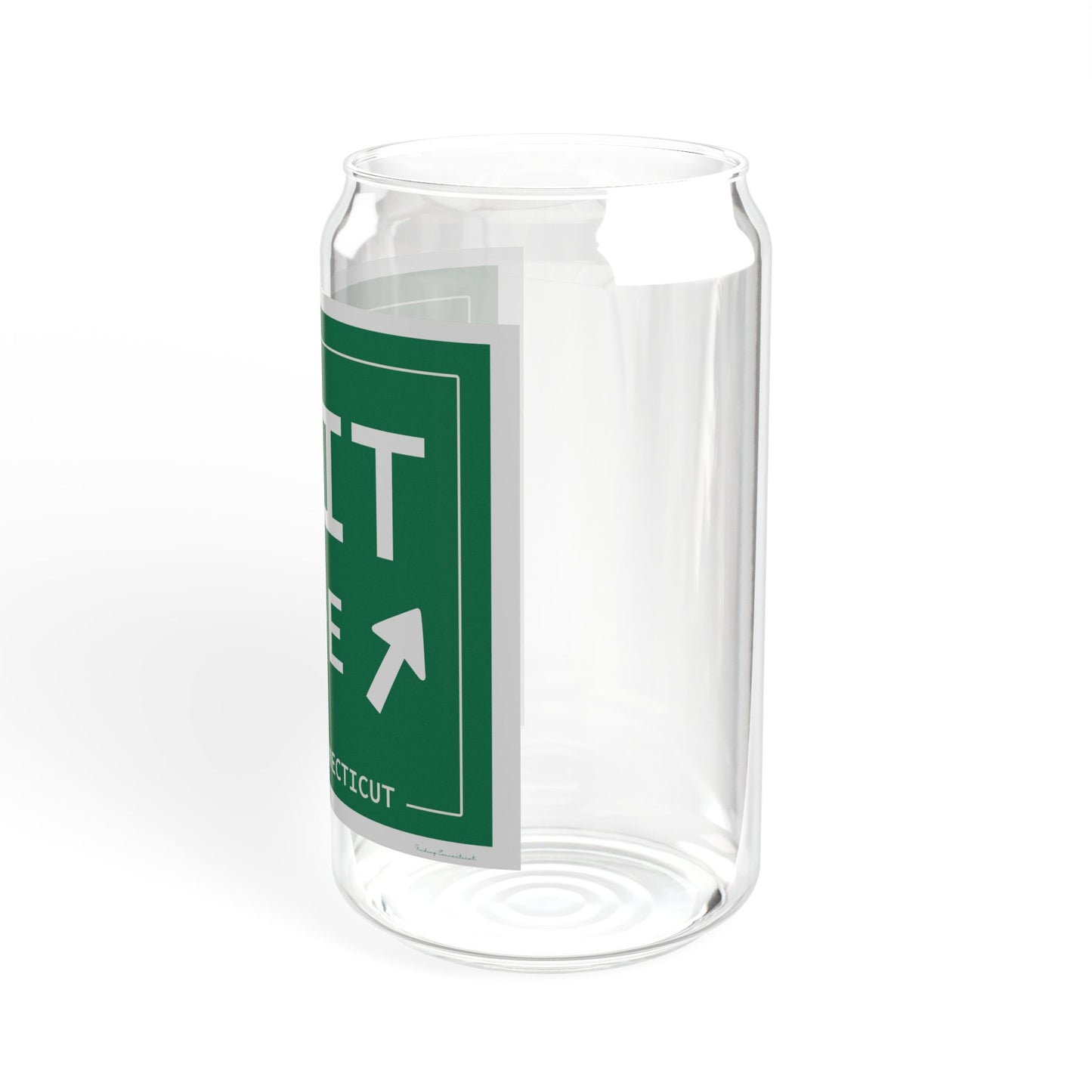 Vintage Exit 68N-E WCP Sign Sipper Glass, 16oz