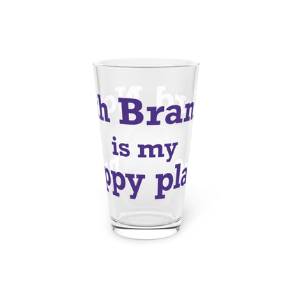 North Branford is My Happy Place Pint Glass, 16oz