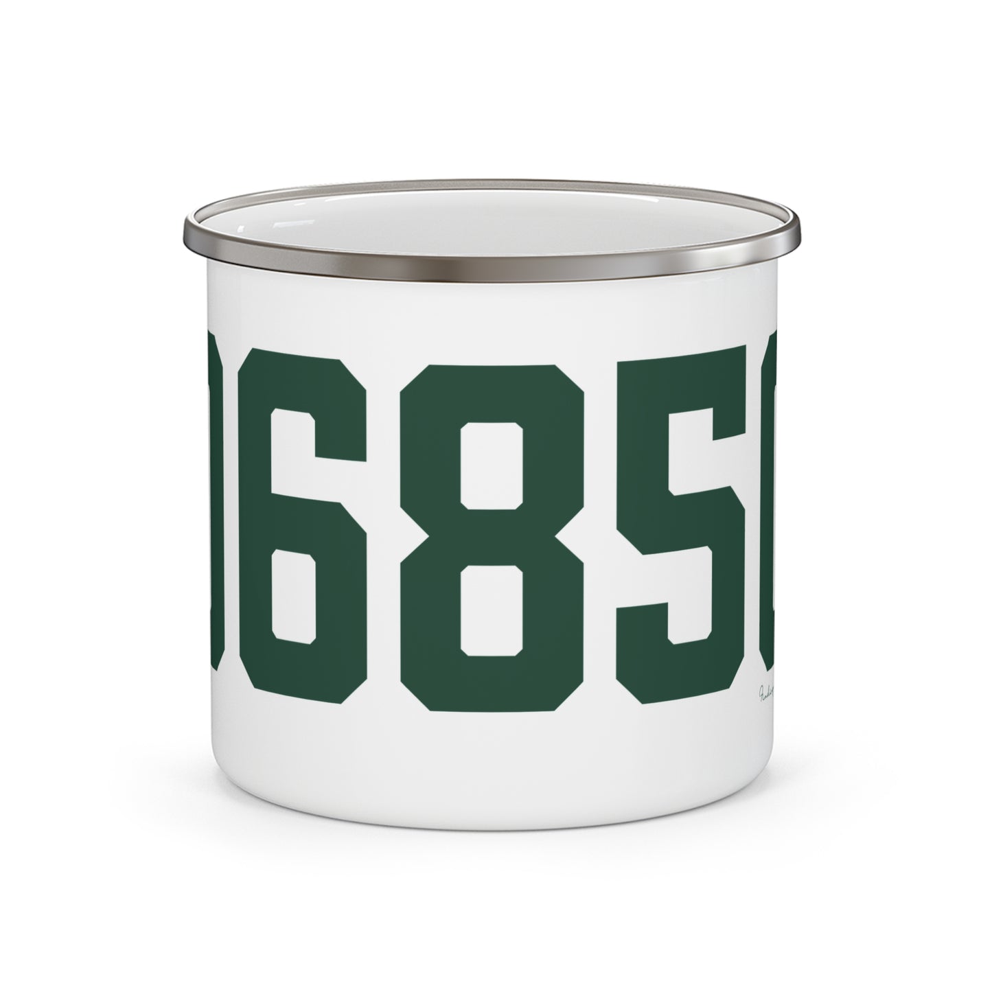 06850 Norwalk Connecticut Zip Code Enamel Camping Mug