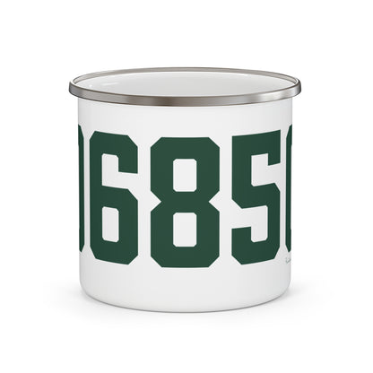 06850 Norwalk Connecticut Zip Code Enamel Camping Mug