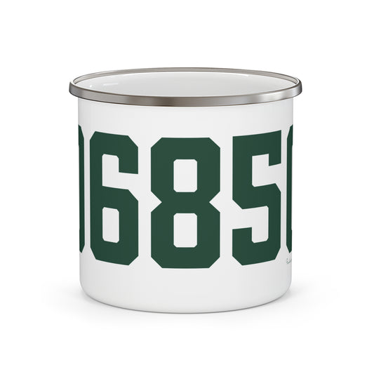 06850 Norwalk Connecticut Zip Code Enamel Camping Mug