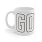 Goose Zip Code White & Black Mug 11oz