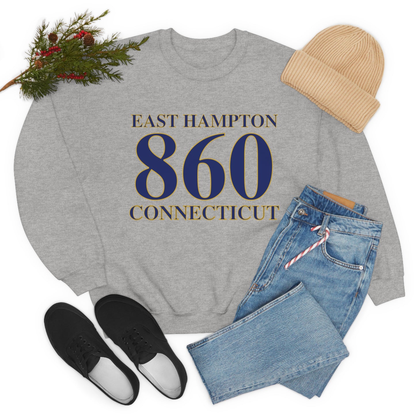 East Hampton 860 Connecticut Unisex Heavy Blend™ Crewneck Sweatshirt