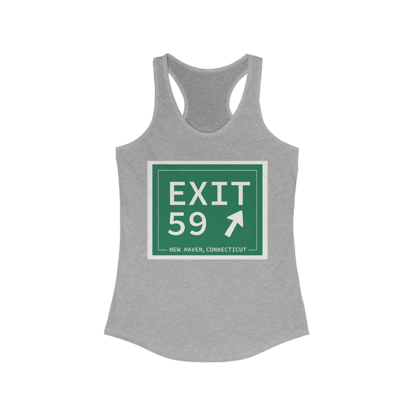 Vintage Exit 59 WCP Sign Women's Ideal Racerback Tank Top
