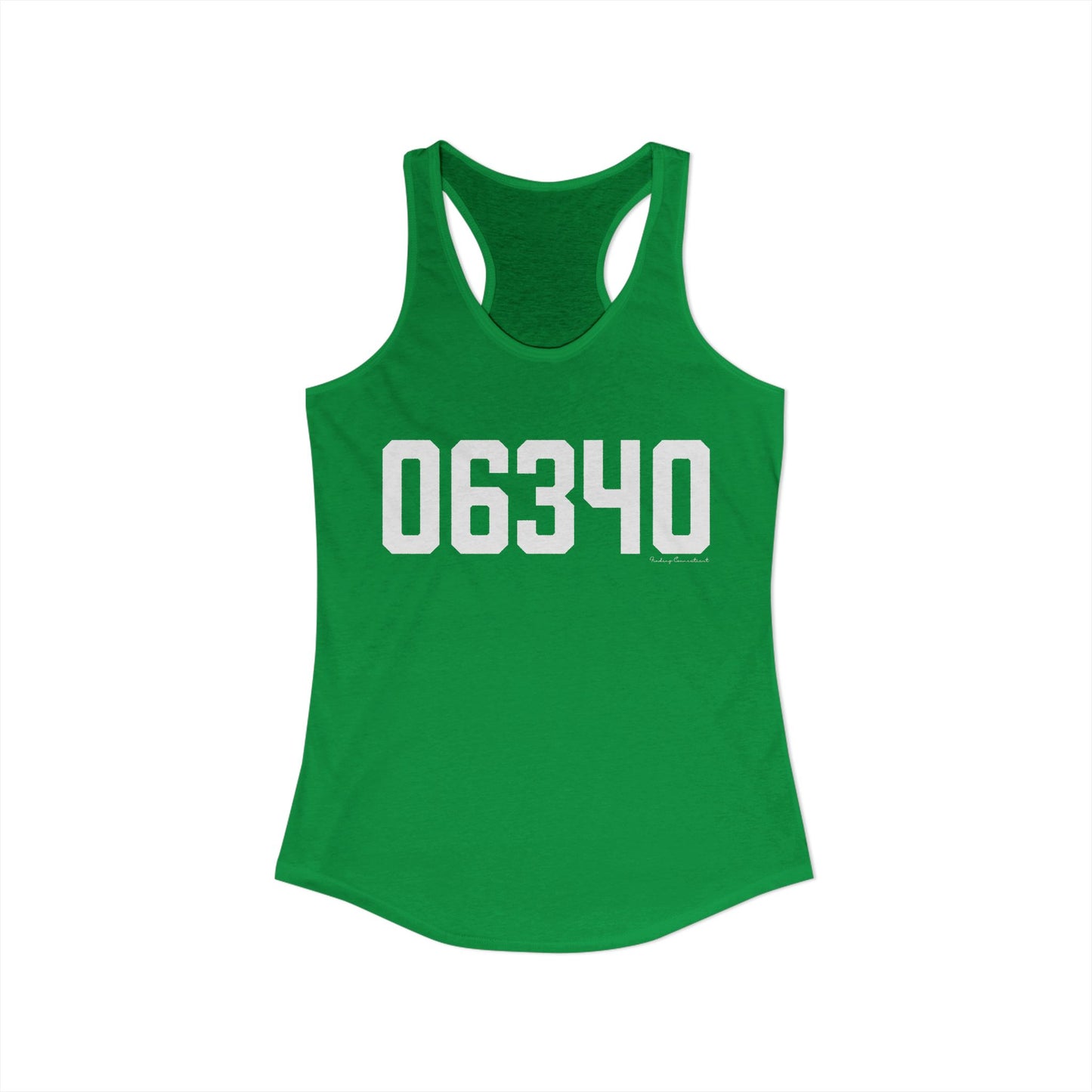 06340 Groton CT Zip Code Women's Ideal Racerback Tank Top