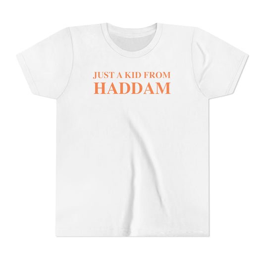 Just a kid from Haddam Youth Short Sleeve T-Shirt
