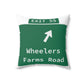Vintage WCP Exit 55 Sign Spun Polyester Square Pillow