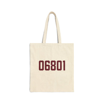 06801 Bethel Connecticut Zip Code Cotton Canvas Tote Bag