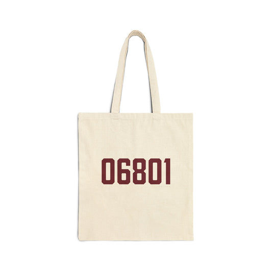 06801 Bethel Connecticut Zip Code Cotton Canvas Tote Bag