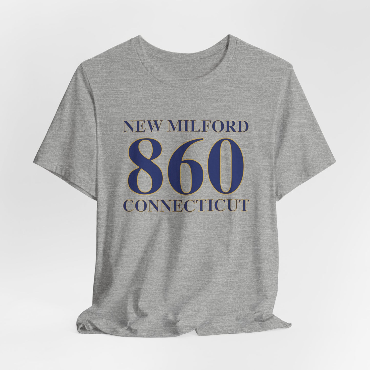 New Milford 860 Connecticut Unisex Jersey Short Sleeve Tee