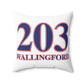 203 Wallingford Red White & Blue Spun Polyester Square Pillow