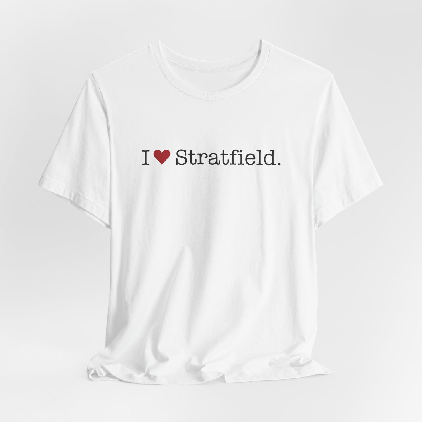 I Heart Stratfield. Unisex Jersey Short Sleeve T-Shirt