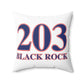 203 Black Rock Red White & Blue Spun Polyester Square Pillow