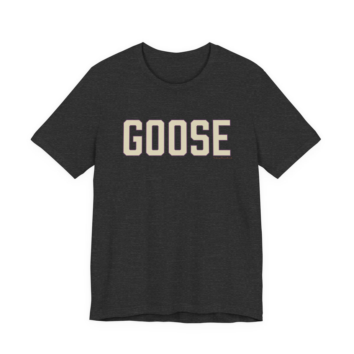 Goose Zip Code Cream & Purple Unisex Jersey Short Sleeve T-Shirt