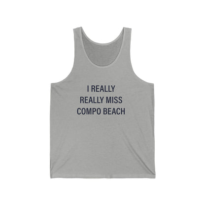 I Really Really Miss Compo Beach Unisex Jersey Tank Top