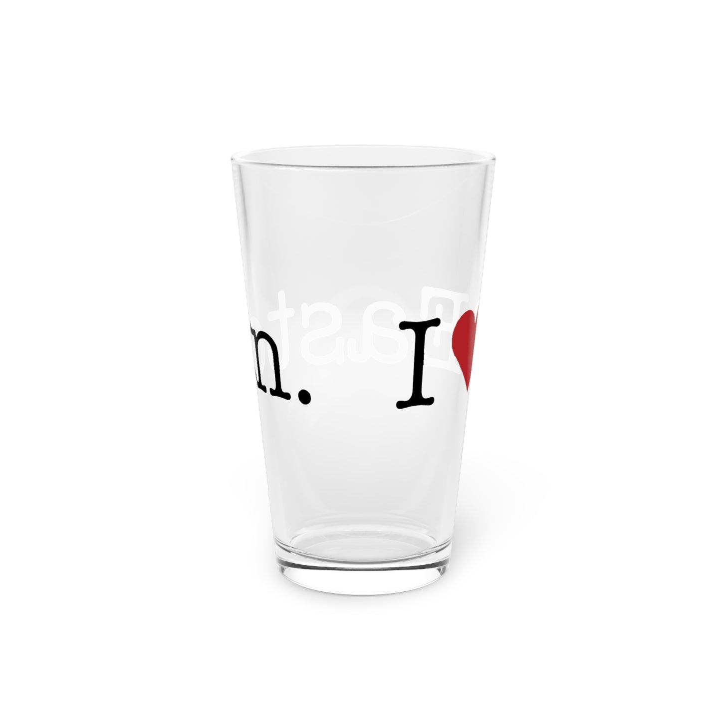 I Heart Easton. Pint Glass, 16oz