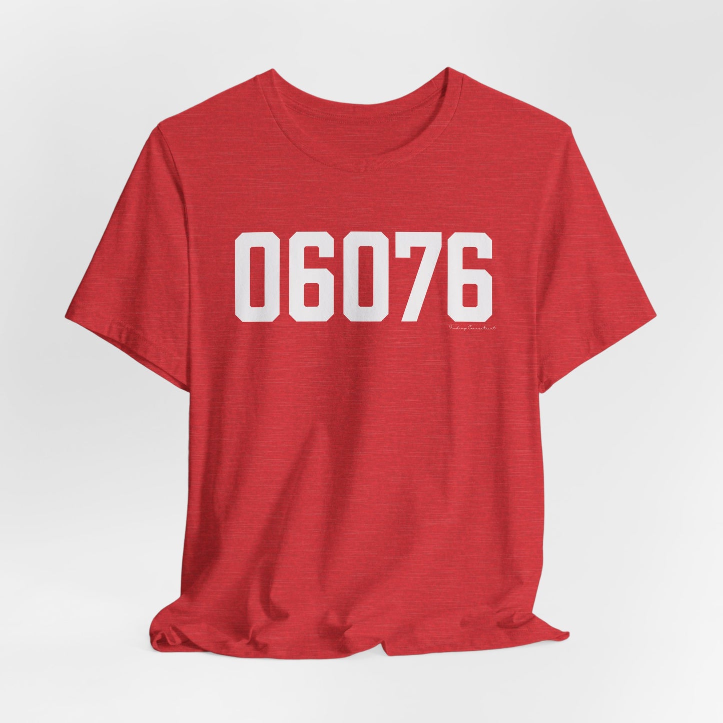 06076 Union CT Zip Code Unisex Jersey Short Sleeve T-Shirt