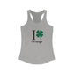 I Clover Orange Women's Ideal Racerback Tank Top