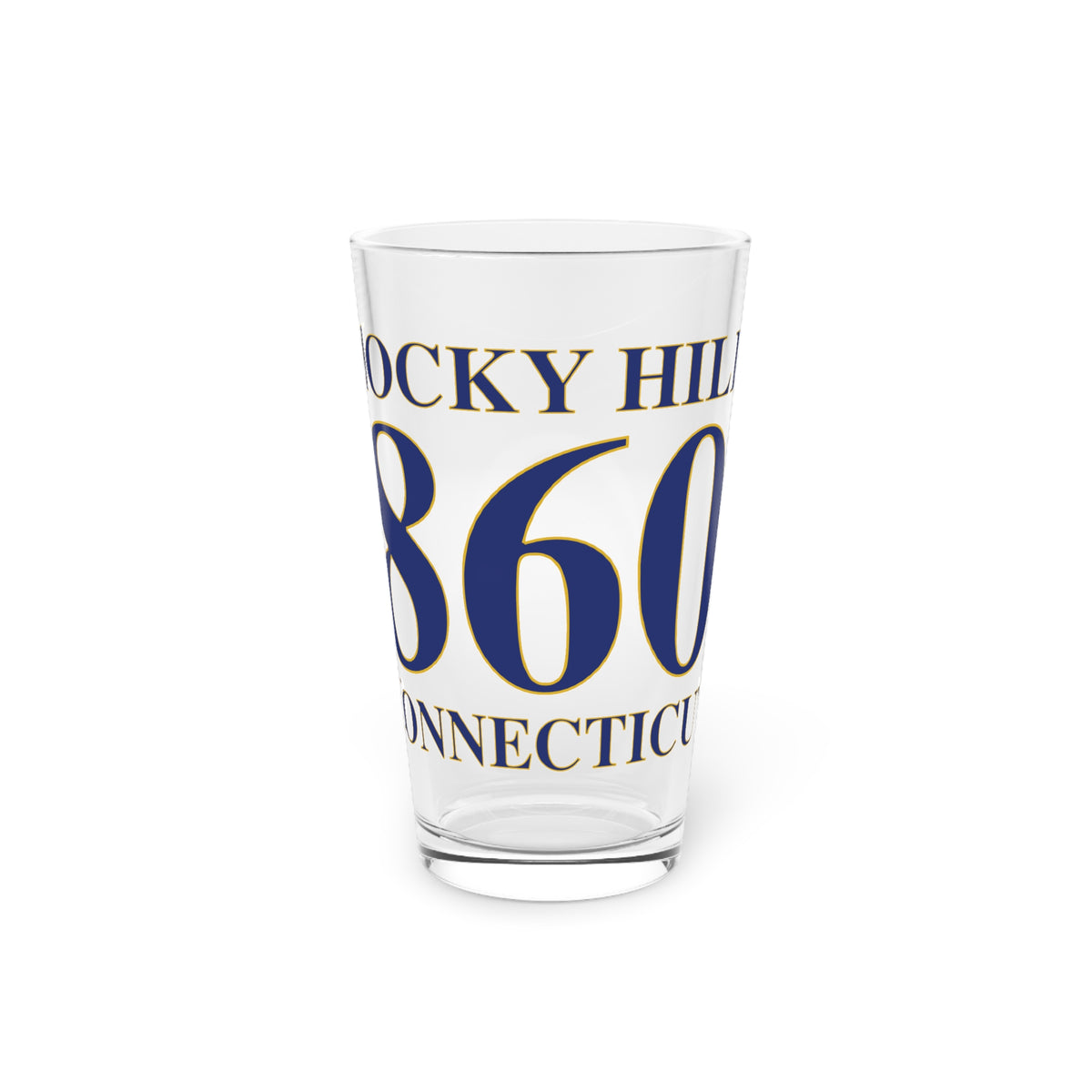 Rocky Hill 860 Connecticut Pint Glass, 16oz