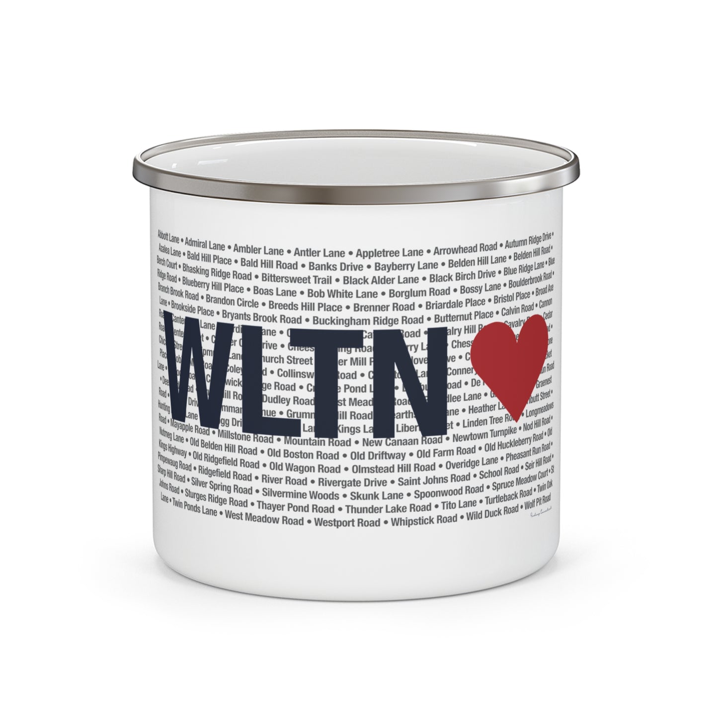 Wilton Love Enamel Camping Mug