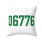 06776 New Milford Connecticut Zip Code Polyester Square Pillow