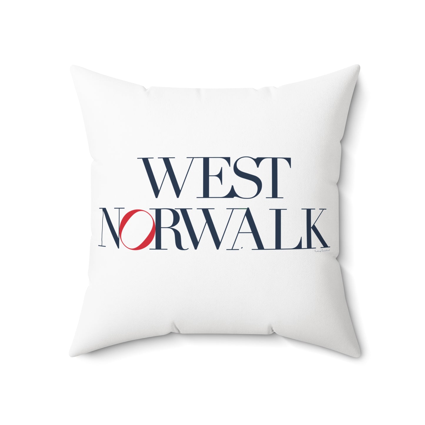 41 Tilt West Norwalk Spun Polyester Square Pillow