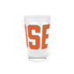 Goose Zip Code Orange & Green Pint Glass, 16oz
