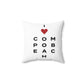 Compo Beach Vision Spun Polyester Square Pillow