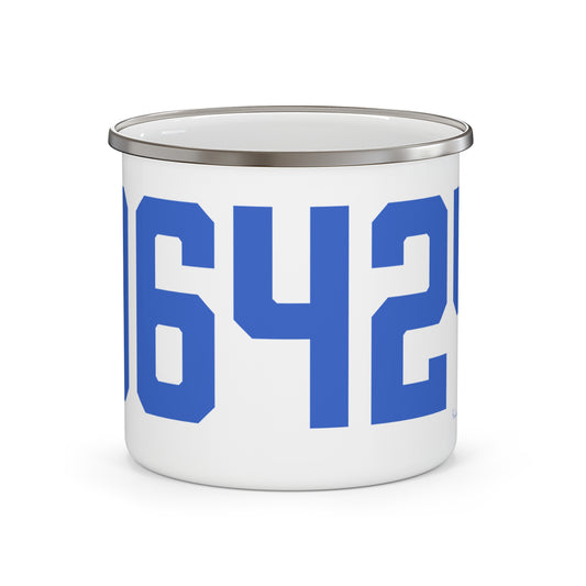 06464 East Hampton Connecticut Zip Code Enamel Camping Mug