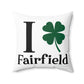 I Clover Fairfield Spun Polyester Square Pillow