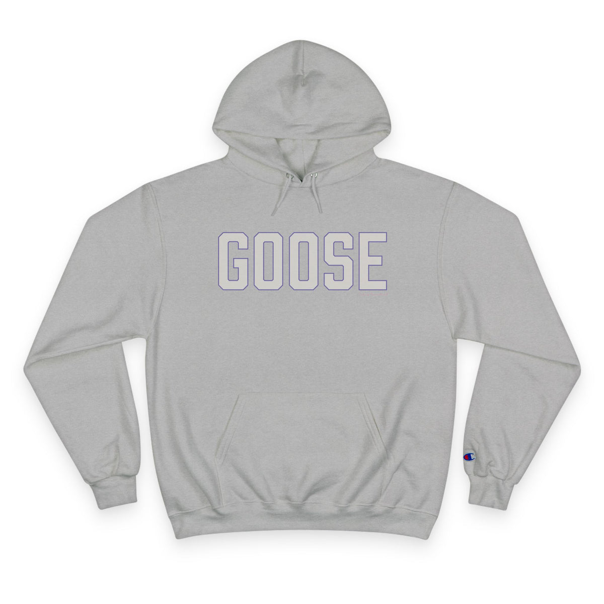 Goose Zip Code Gray & Purple Champion Hoodie