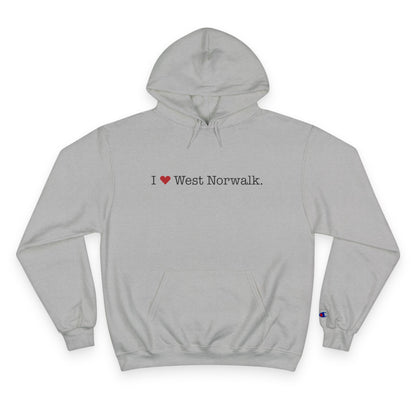 I Heart West Norwalk. Champion Hoodie