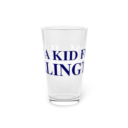 Just a kid from Willington Pint Glass, 16oz