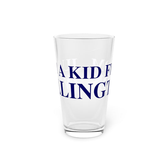 Just a kid from Willington Pint Glass, 16oz