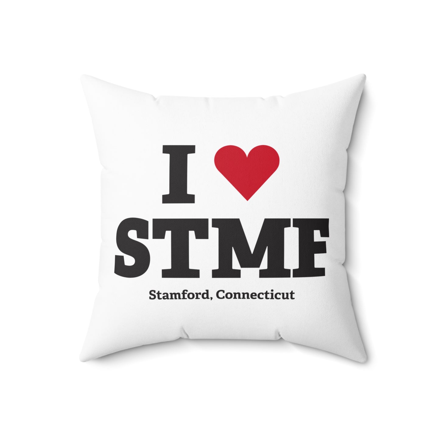 I Heart STMF  Spun Polyester Square Pillow