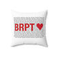 Bridgeport Love Spun Polyester Square Pillow