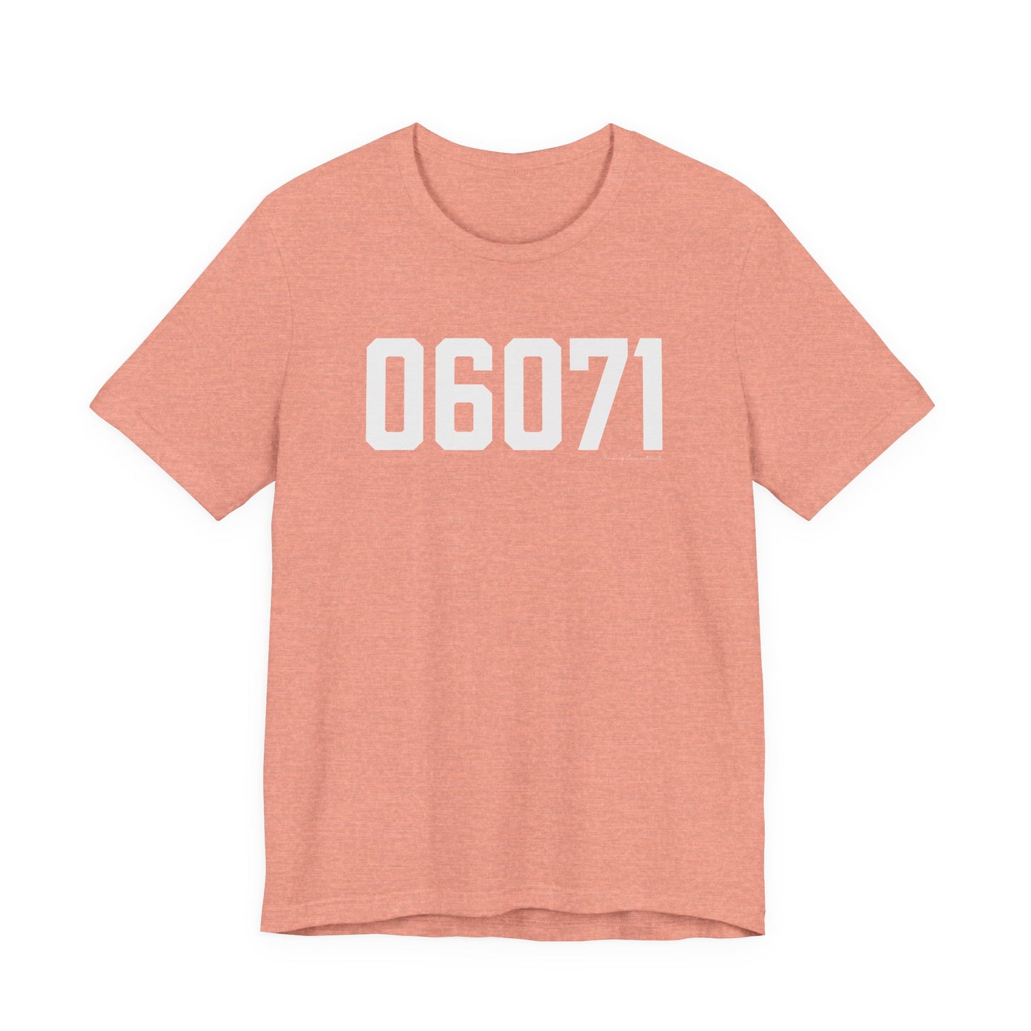 06071 Somers CT Zip Code Unisex Jersey Short Sleeve T-Shirt