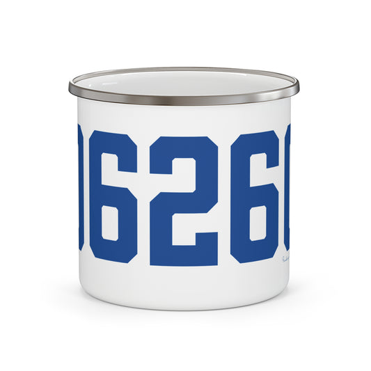 06260 Putnam Connecticut Zip Code Enamel Camping Mug