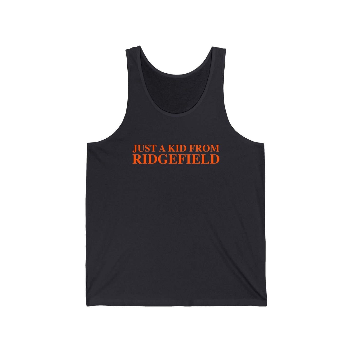 Just a kid from Ridgefield  Unisex Jersey Tank Top