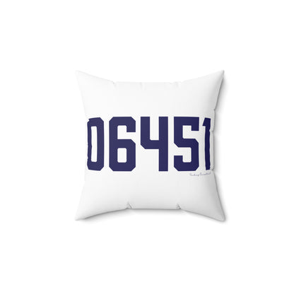 06451 Meriden Connecticut Zip Code Polyester Square Pillow