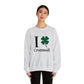 I Clover Cromwell  Unisex Heavy Blend™ Crewneck Sweatshirt (black)