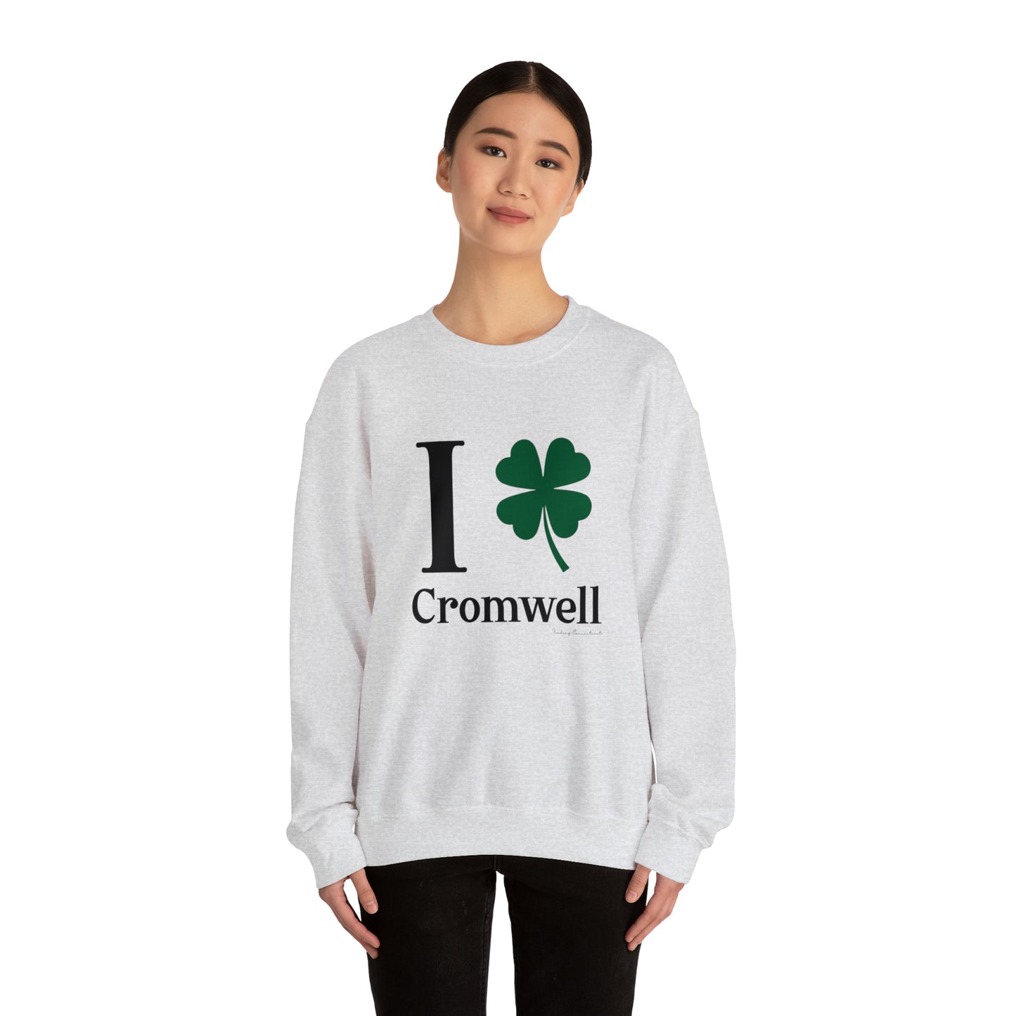 I Clover Cromwell  Unisex Heavy Blend™ Crewneck Sweatshirt (black)