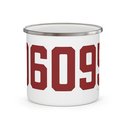 06095 Windsor Connecticut Zip Code Enamel Camping Mug