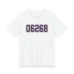06268 Storrs Connecticut Zip Code Unisex Jersey Short Sleeve T-Shirt